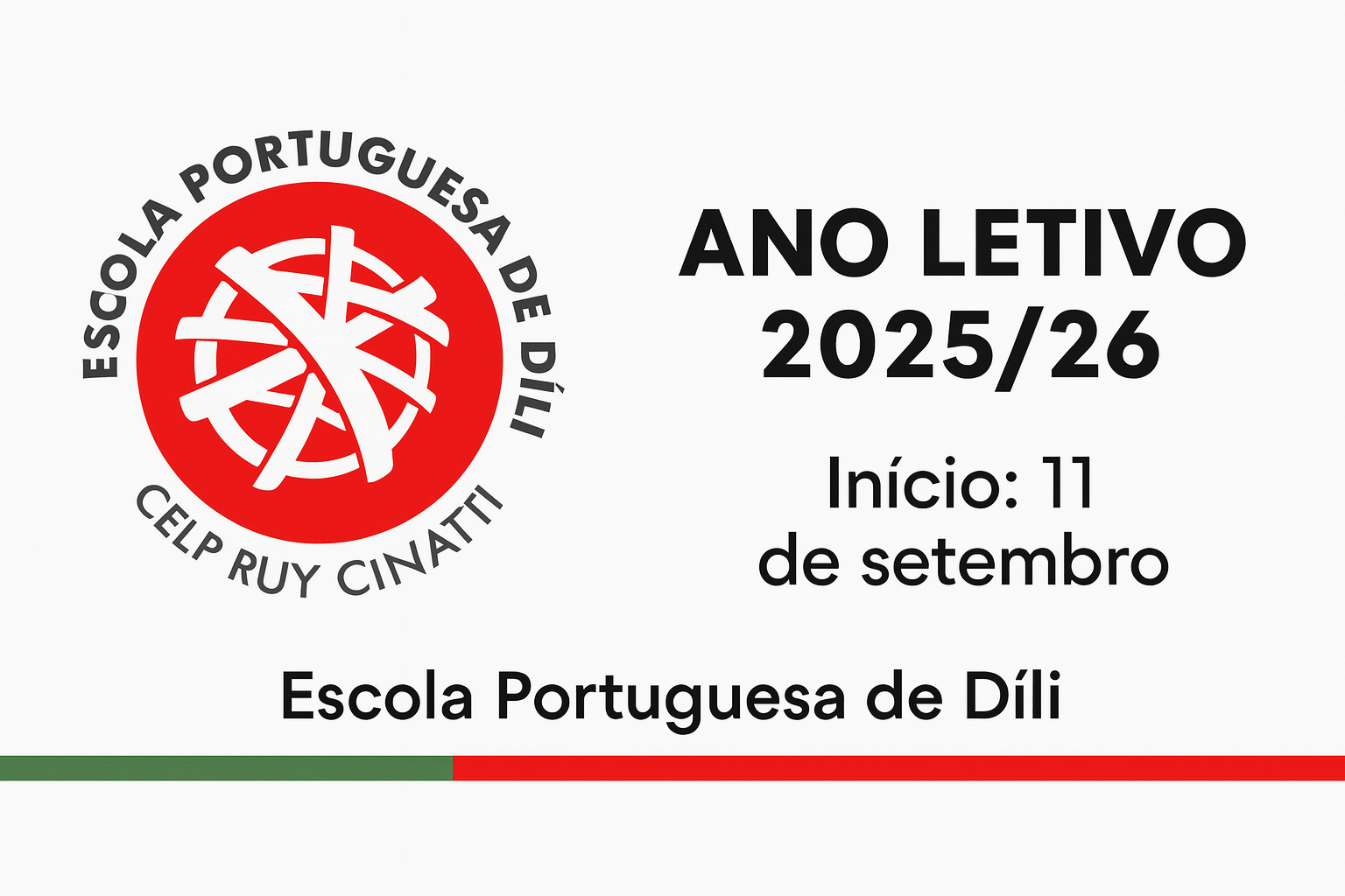 Início do Ano Letivo 2025/26 - Escola Portuguesa de Díli
